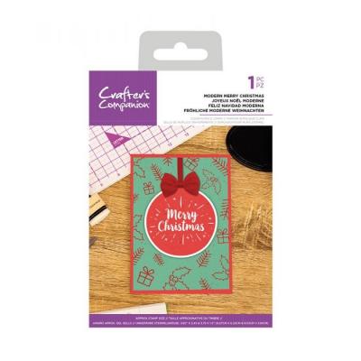 Crafter's Companion Clear Stamp - Modern Merry Christmas